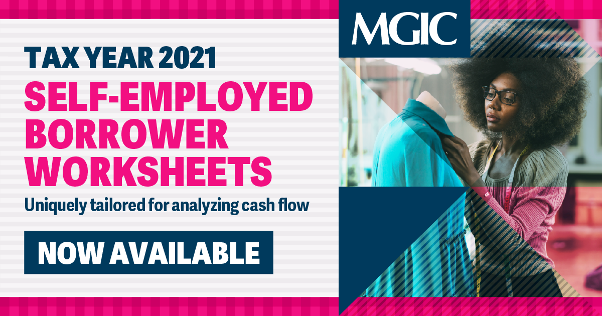 Self-Employed Borrower Cash Flow Analysis Worksheets